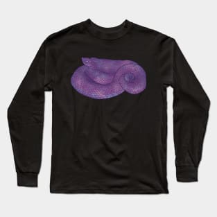 Purple Hognose Snake Long Sleeve T-Shirt